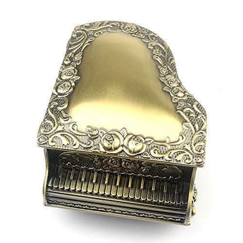 Boutique Embossed Metal Music Box - 'You Are My Sunshine' Melody, Handcrafted Antique Jewelry Gift
