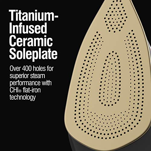 Professional Steam Iron for Clothes, Titanium Ceramic Soleplate, 1700W