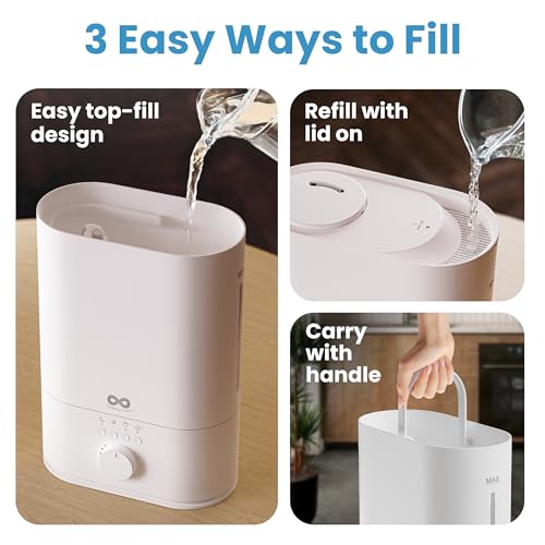 6L Ultrasonic Cool Mist Humidifier for Large Rooms and Bedrooms