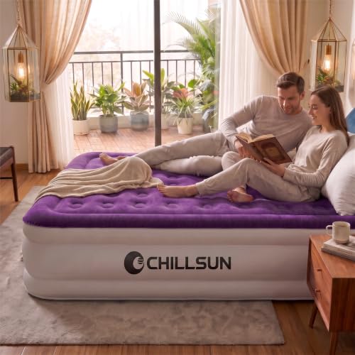 Queen Air Mattress with Built-In Pump - 18 Inch Raised Inflatable Air Bed