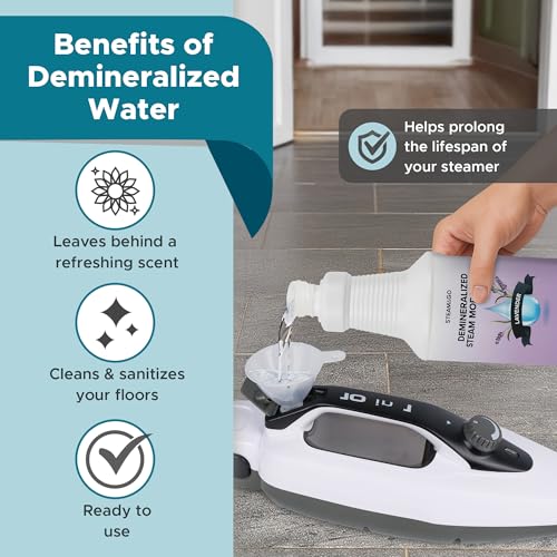Demineralized Steam Mop Water - Lavender Scented Cleaning Solution, 32 oz