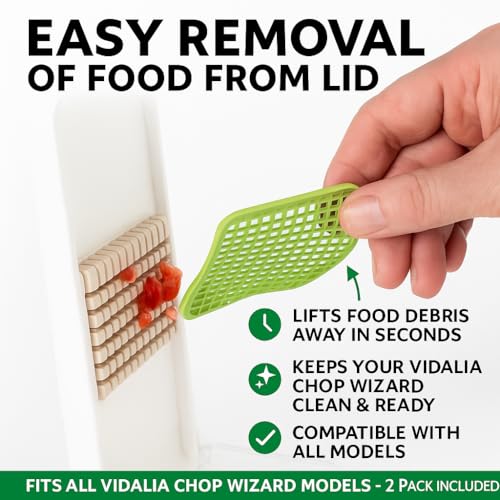 Vegetable Chopper Lid Cleaning Tab Replacement - 2 Pack