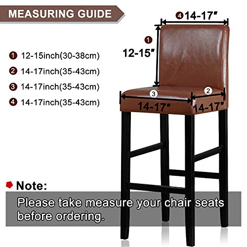 Stretchable Bar Stool Covers Set of 2 - Removable & Washable