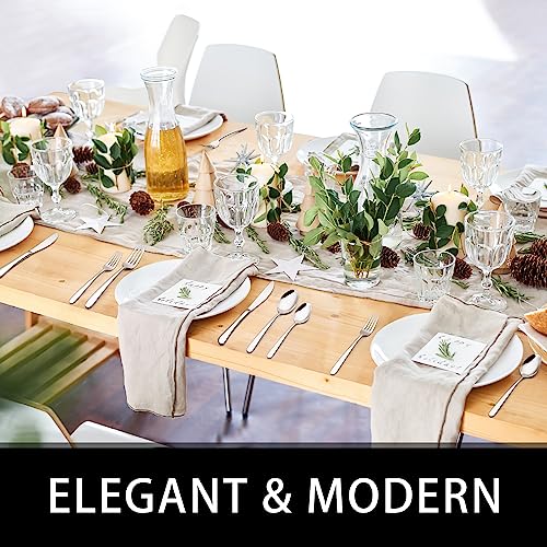 49-Piece Stainless Steel Flatware Set for 8 with Drawer Organizer