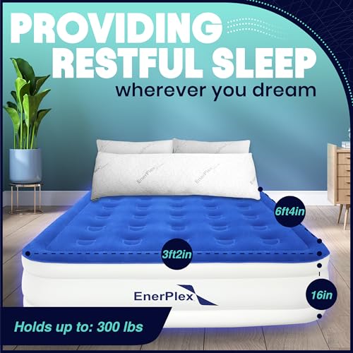 Twin Air Mattress with Built-In Pump - 16" Raised Inflatable Air Bed