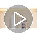 20x30 Inch Arched Wall Mirror, Gold Metal Frame Bathroom Vanity Mirror