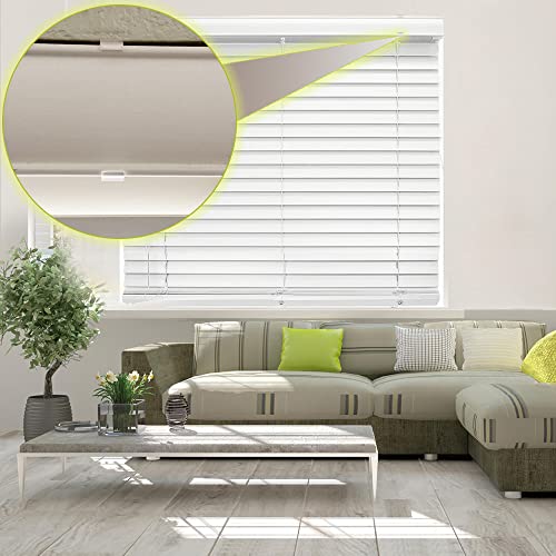 2-Inch Clear Valance Clips for Wood and Faux Wood Blinds - 12 Pack