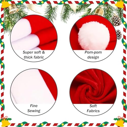BIETYONE Christmas Chair Covers Set - Holiday Stretch Fit Dining Slipcovers, 4 Pieces