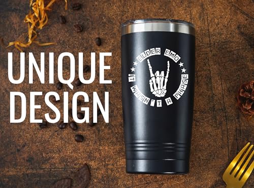 Onebttl 20oz Skull Emo Tumbler with Lid & Straw – Stainless Steel, Spill-Proof Gift