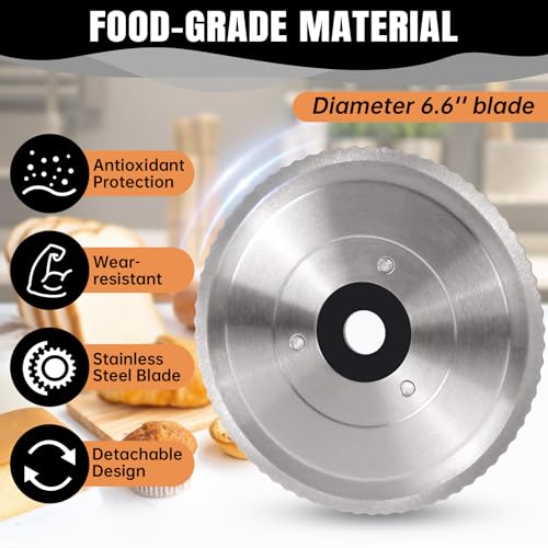 6.6-Inch Serrated Bread Slicer Replacement Blade, Stainless Steel