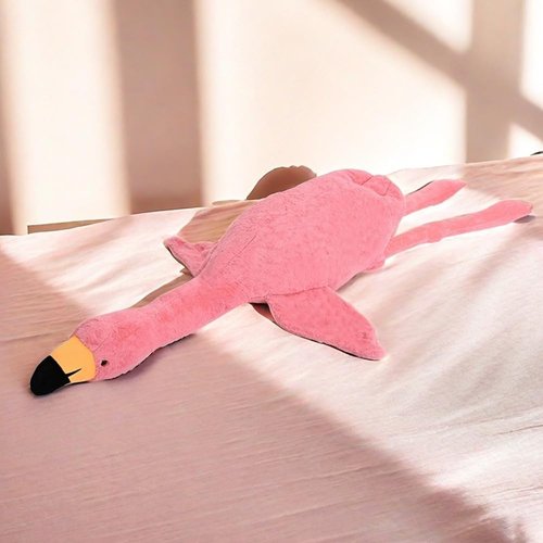 Huniupore 74.8in Flamingo Stuffed Animal Plush Pillow Cute Giant Flamingo Plush Toy Plush Soft Hugging Pillow Stuffed Animal Gift for Kids Birthday