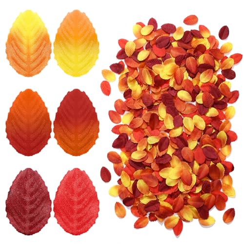 432 Pcs Mini Artificial Maple Leaves for Fall Crafts and Miniature Decor