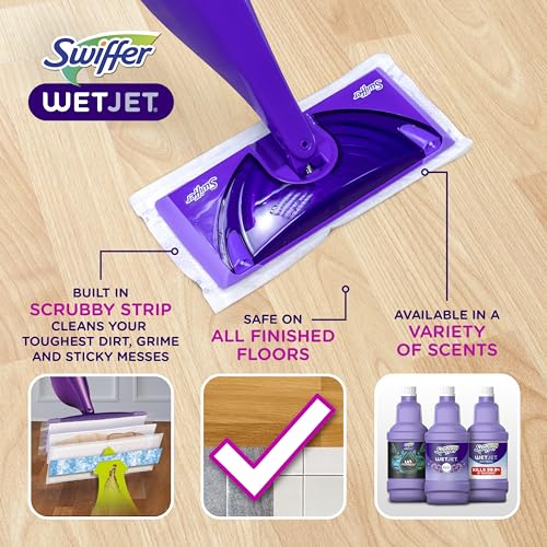 Hardwood and Floor Spray Mop Starter Kit with 10 Refill Pads & Solution
