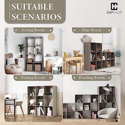 13-Inch Cube Storage Organizer Shelf, Modern Open Bookcase Divider