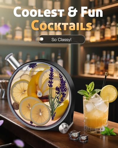 Sxmprail 13oz Cocktail Porthole Infuser - Drink Liquor & Infused Spirit Decanter
