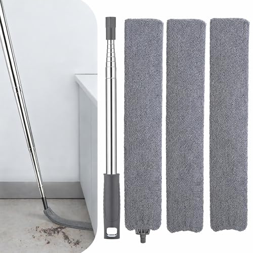 Retractable Gap Duster with 30-100" Extension Pole & 3 Microfiber Cloths