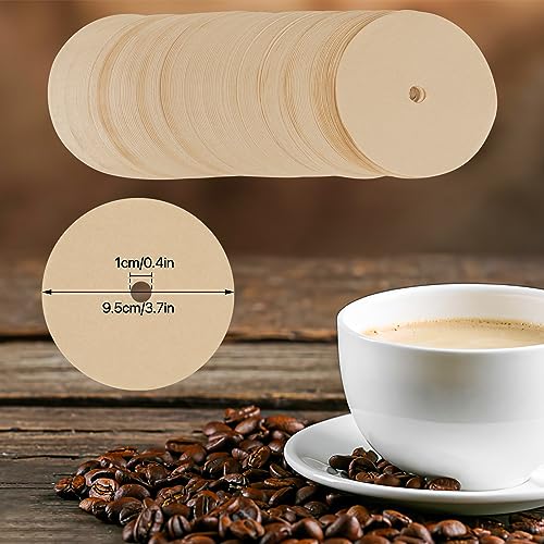 Unbleached Percolator Coffee Filters (300 Pack) - 3.75 Inch Natural Wood Pulp