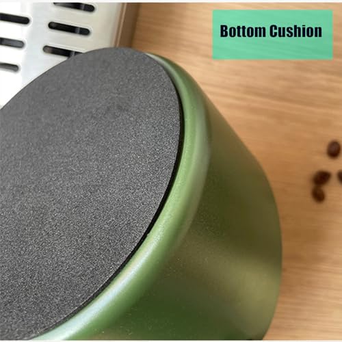 4.6-Inch Coffee Knock Box - Durable Espresso Grounds Bin with Non-Slip Base