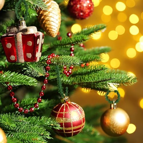 100Pcs 4in Pine Christmas Ornament Hooks & Twist Ties for Trees & Wreaths