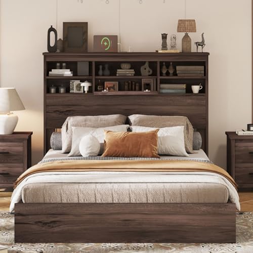 4-Piece Queen Bedroom Set with Storage Bed, Dresser, and Nightstands