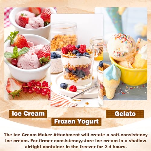 2-Quart Ice Cream Maker Attachment for Tilt-Head and Bowl-Lift Stand Mixers