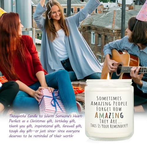 "You're Amazing" Lavender Scented Candle - Inspirational Gift for Women