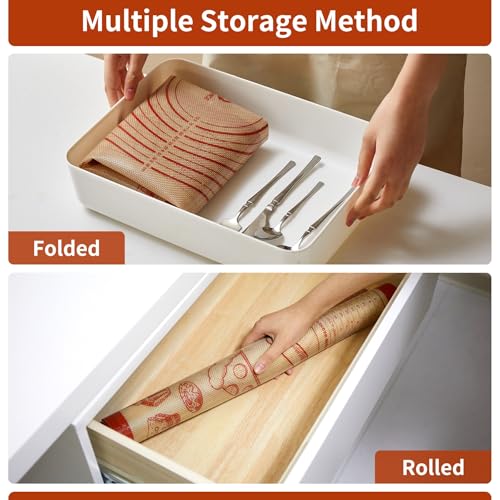 Extra Large Silicone Pastry Mat 28x20 Inch - Non-Stick Dough Rolling Mat