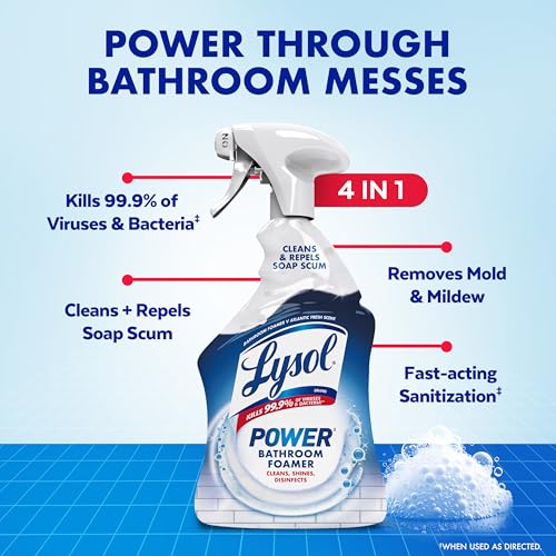 Lysol Power Foaming Bathroom Cleaner & Disinfectant Spray 32 oz - Pack of 1