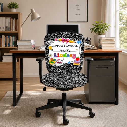 LDTPRINT Custom Classroom Chair Slipcover Set #2 - Personalized Office & School Chair Protectors