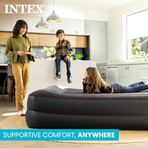 Twin Raised Air Mattress with Built-in Electric Pump & Pillow