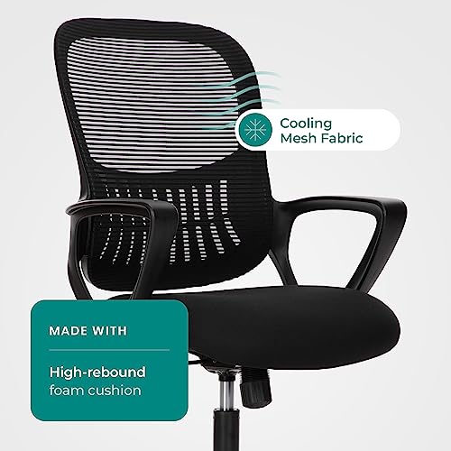 Ergonomic Mesh Office Chair with Lumbar Support and Adjustable Height