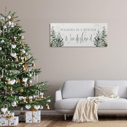Winter Wonderland Trees Canvas Art by Stupell – 20 x 48 inches, gallery wrapped