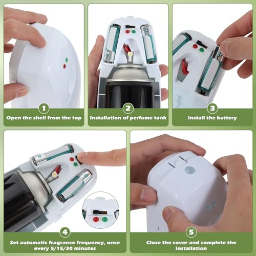 2-Pack Automatic Air Freshener Dispenser - Wall-Mount or Freestanding