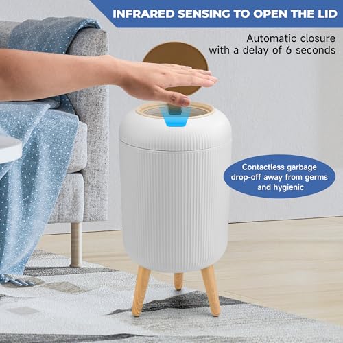 Smart Motion Sensor Trash Can – 2.6 Gallon Touchless Automatic Wastebasket