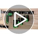 4-Piece 12-Inch Magnetic Tool Holder Wall Mount Storage Rack
