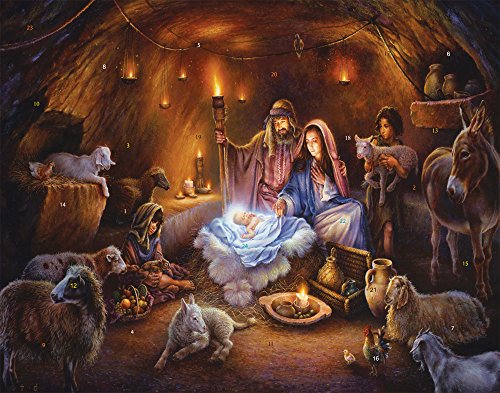 No Room at the Inn Advent Calendar 14x11 (Nativity Bible Text) Vermont Christmas Co. — Countdown to Christmas