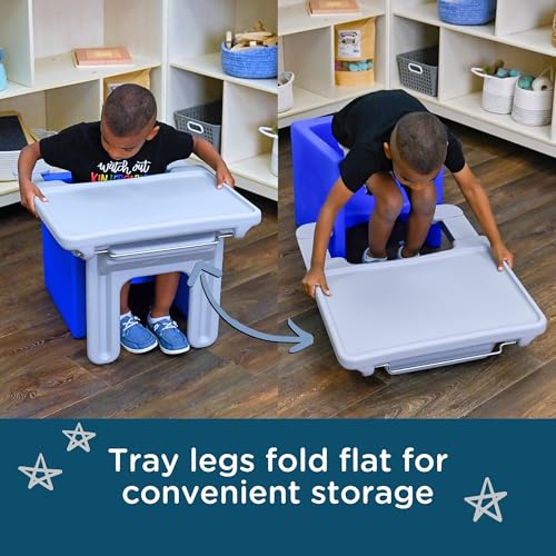 Foldable Kids Chair Desk Tray Attachment for Cube Chairs