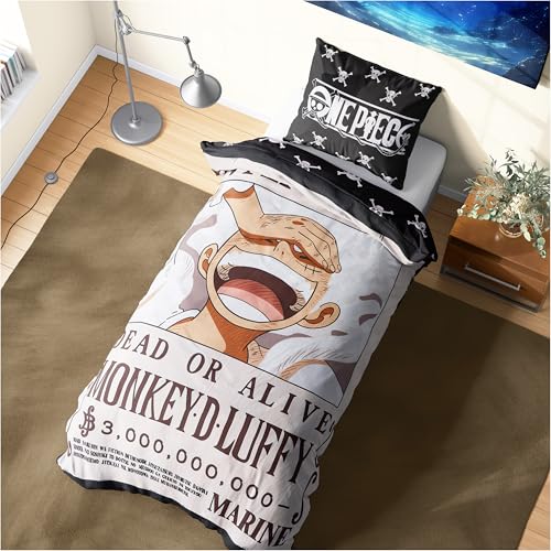 Twin Duvet Cover Set 53x79 in, Reversible Anime Bedding for Kids and Teens