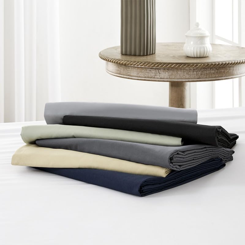 4-Piece Queen Bed Sheet Set - Ultra Soft Brushed Microfiber - Dark Grey