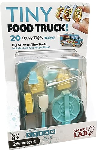 Tiny Food Truck Toy Cooking Kit with Real Mini Kitchen Tools