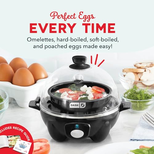 Electric Rapid Egg Cooker & Poacher - 7-Egg Capacity Boiler & Steamer
