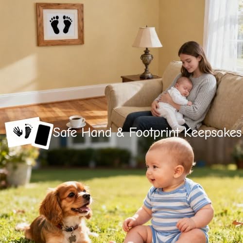 Clean-Touch Inkless Hand & Footprint Kit for Baby & Pet Paw Prints (15 Pack)