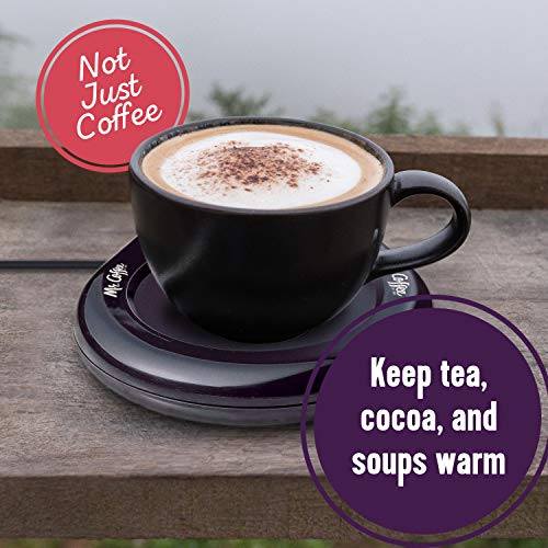 Mr. Coffee Portable Mug Warmer 1 Pack - Keep Coffee & Tea Hot at Home, Office, Travel Black