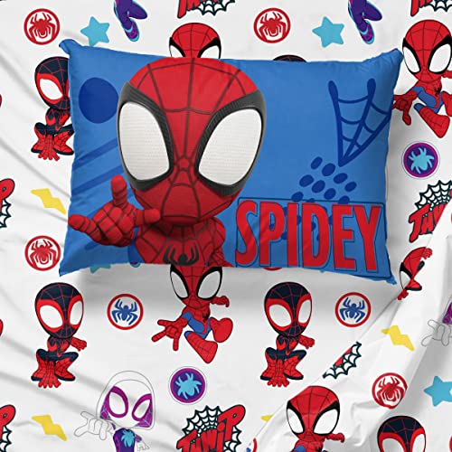 Jay Franco Spidey & Friends 3-Piece Toddler Sheet Set - Soft Microfiber Bedding