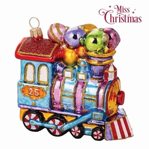 Miss Christmas 2026 Sweet Dreams Express Holiday Glass Ornament, Handcrafted in Poland