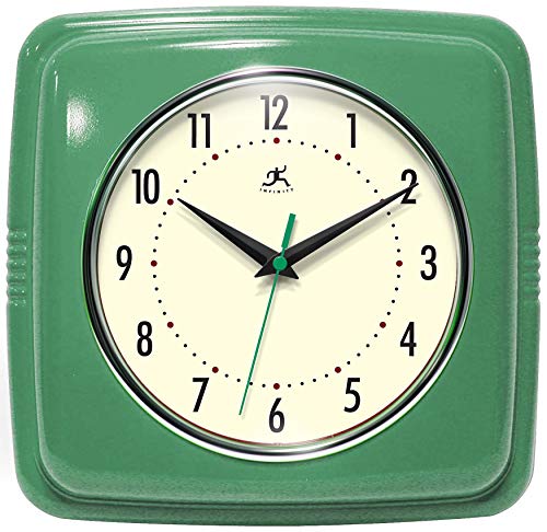 Retro Wall Clock - 9.25 Inch Silent Non-Ticking Quartz Clock for Home Decor