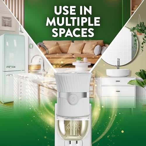 Plug-In Scented Oil Air Freshener Refills, Calming Sea Spray & Breeze (4 Pack)