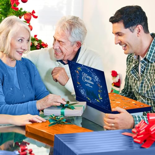 24-Day Fishing Lure Advent Calendar - Christmas Countdown Gift for Anglers