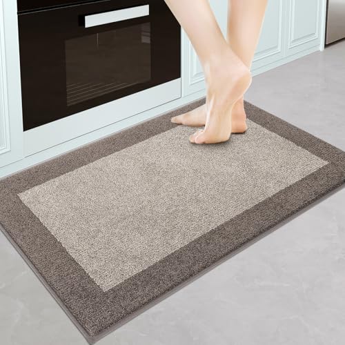 Non-Slip Kitchen Rug 24" x 36" - Absorbent Machine Washable Floor Mat