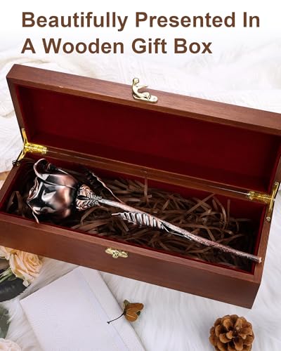 Copper 7th Anniversary Gift Rose - Everlasting Metal Rose in wooden box